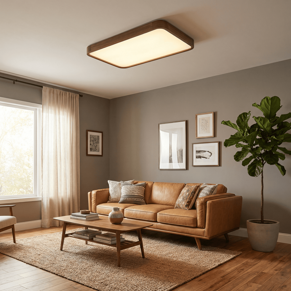 Elaoria plafondlamp met zachte rand
