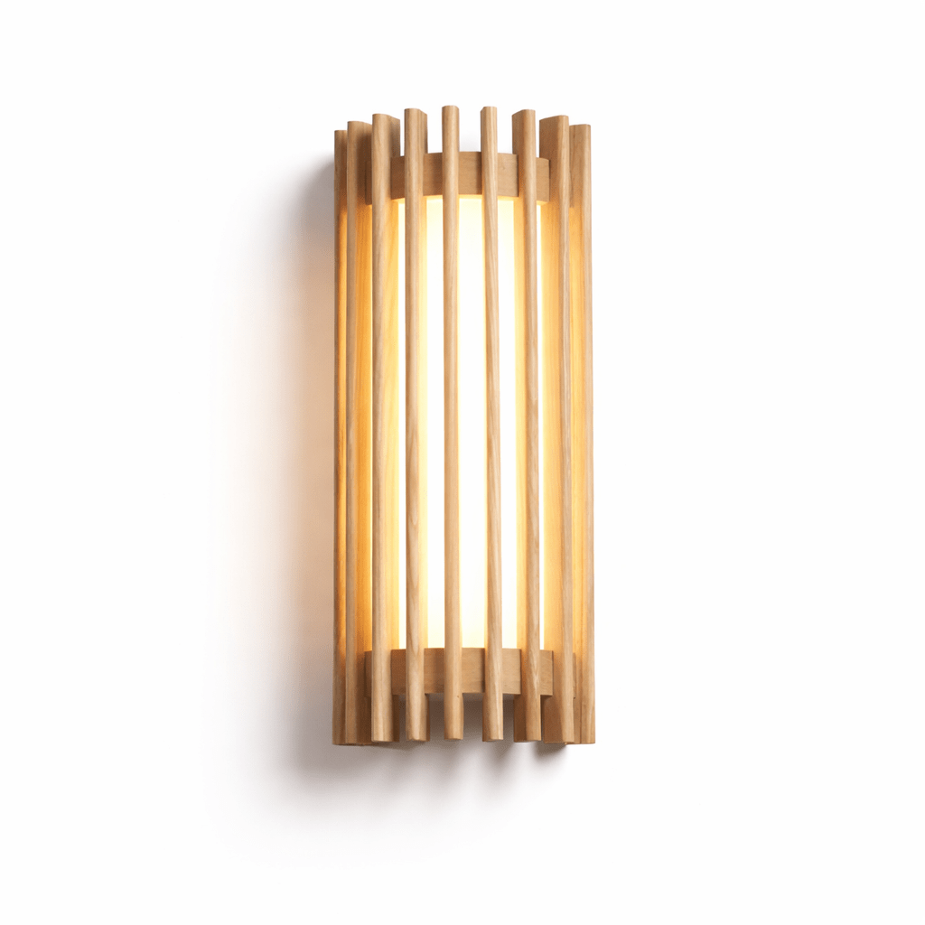 Renarenne wandlamp met verticale lamellen