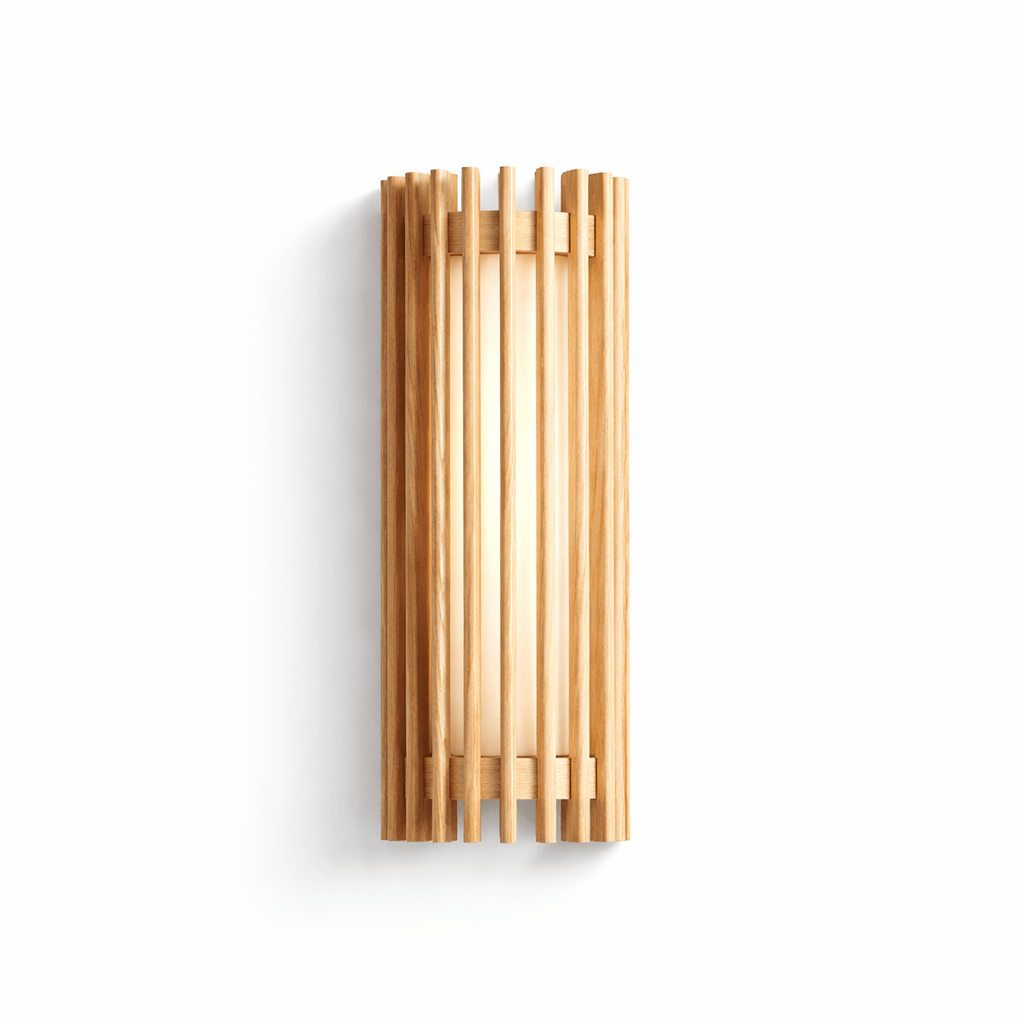 Renarenne wandlamp met verticale lamellen