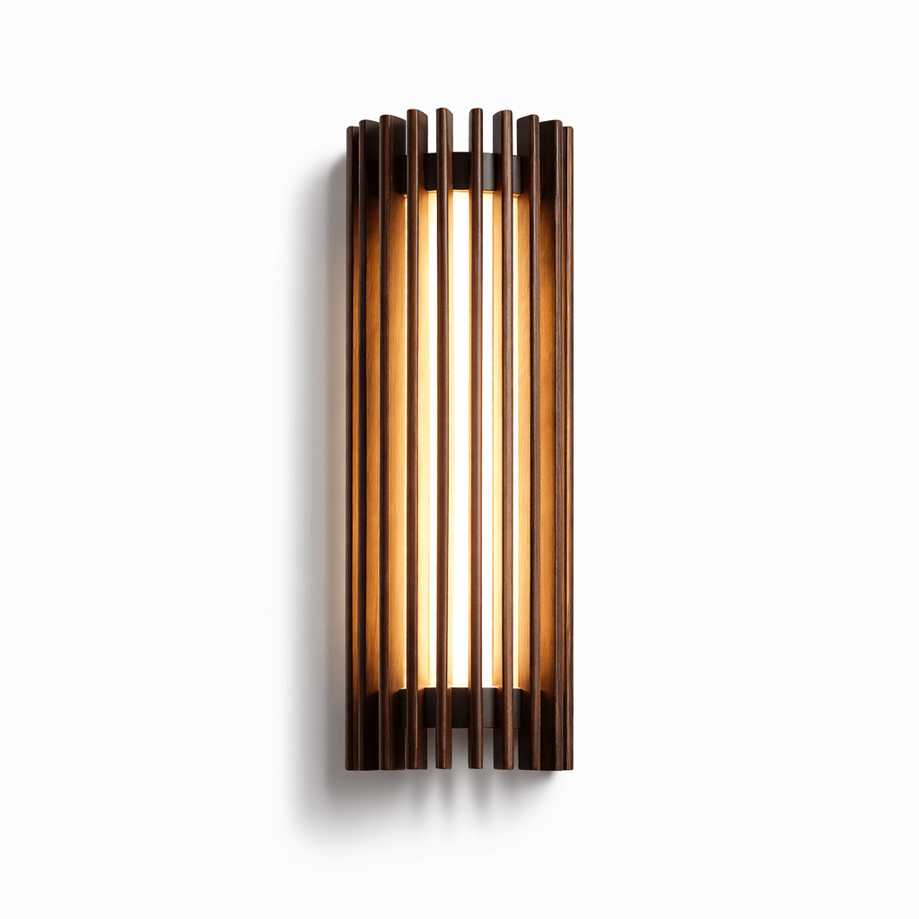 Renarenne wandlamp met verticale lamellen