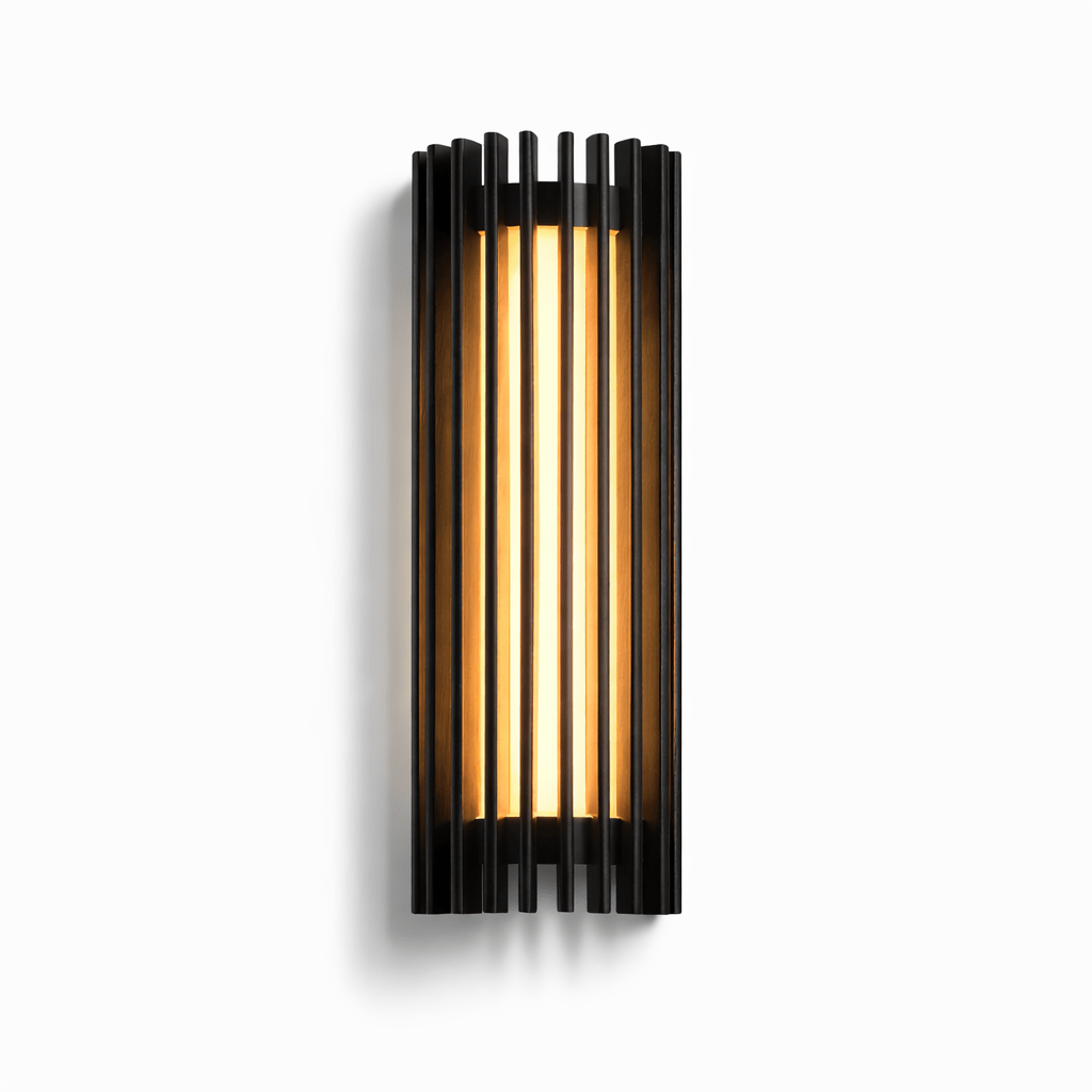 Renarenne wandlamp met verticale lamellen