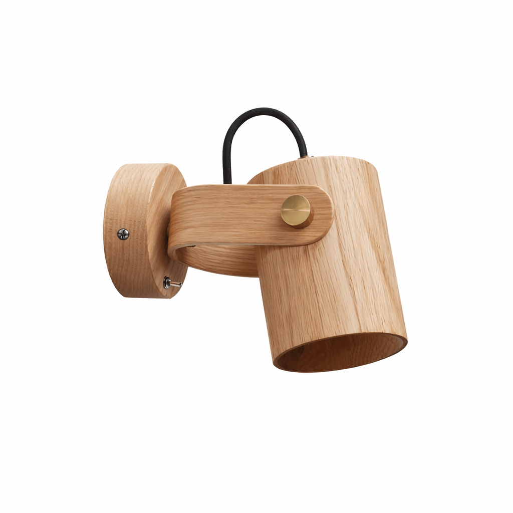 Rinenette Wandspot met houten kap