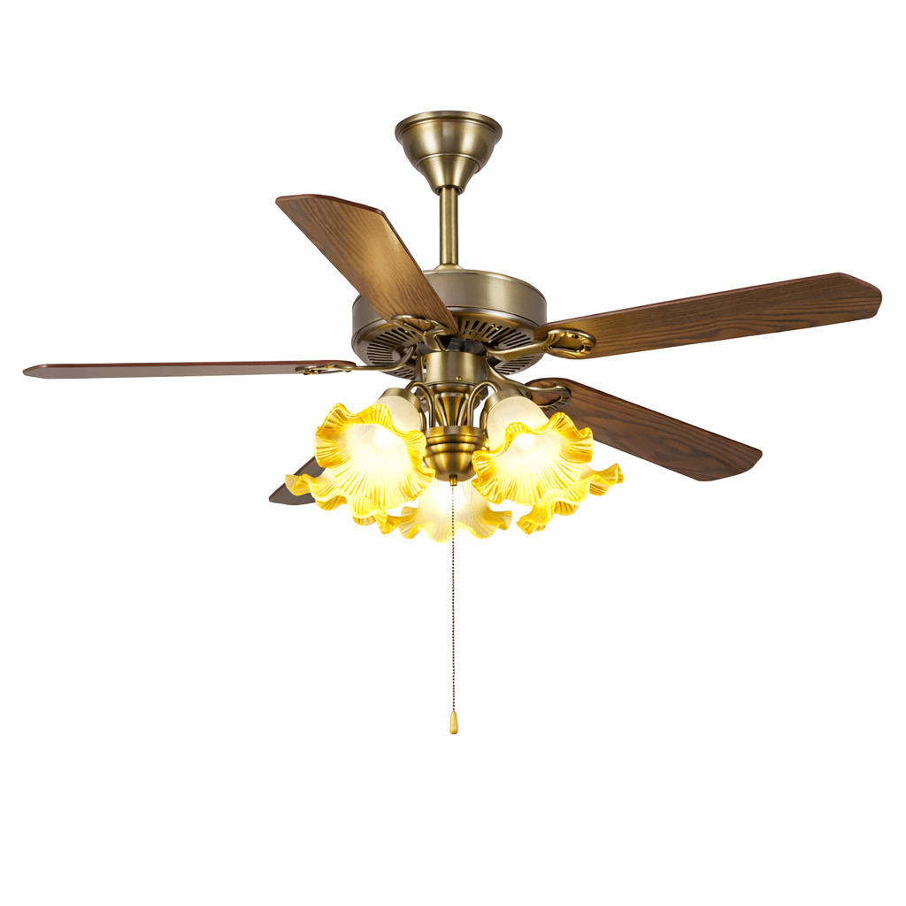 Beaumont Vintage plafondventilator met verlichting
