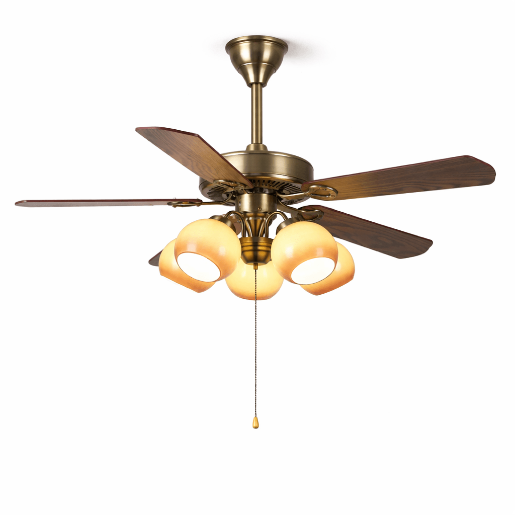 Beaumont Vintage plafondventilator met verlichting