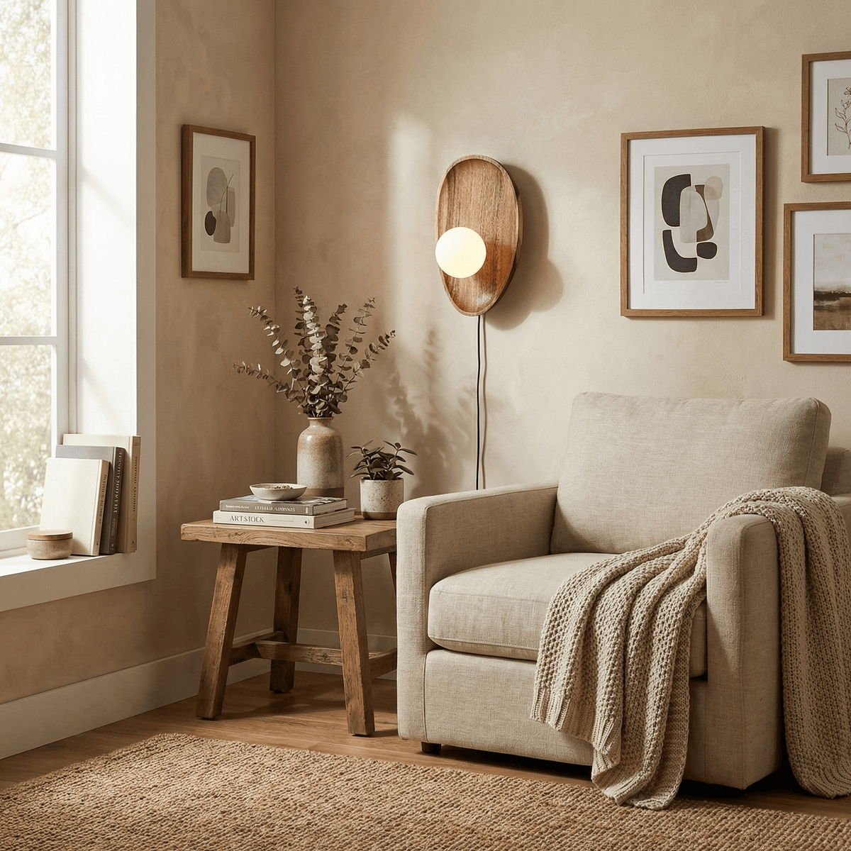 Bravyn wandlamp met stekker