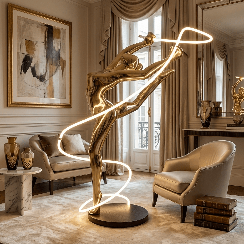 Elaeline Ribbon Dancer vloerlamp