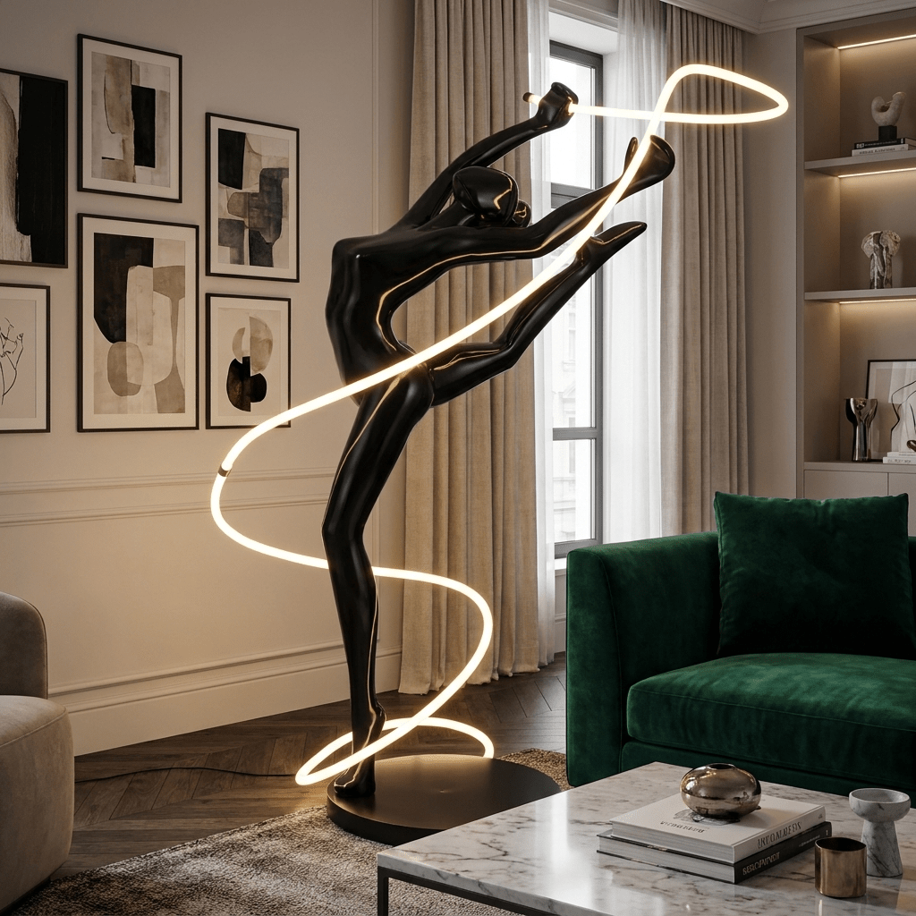 Elaeline Ribbon Dancer vloerlamp