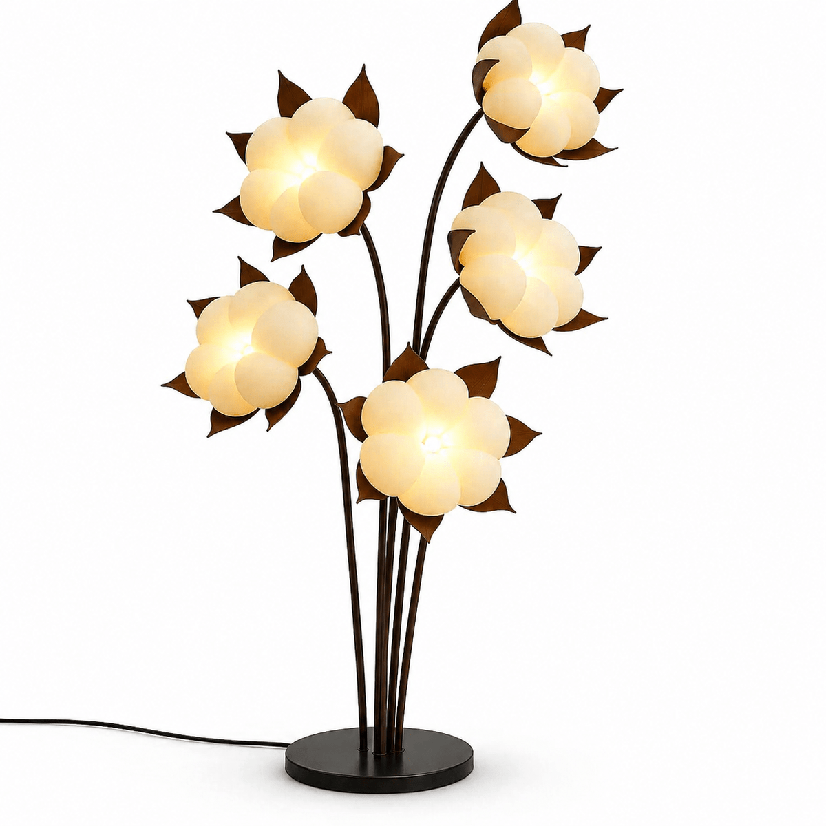 Sylvianne Groene Bloemblaad vloerlamp