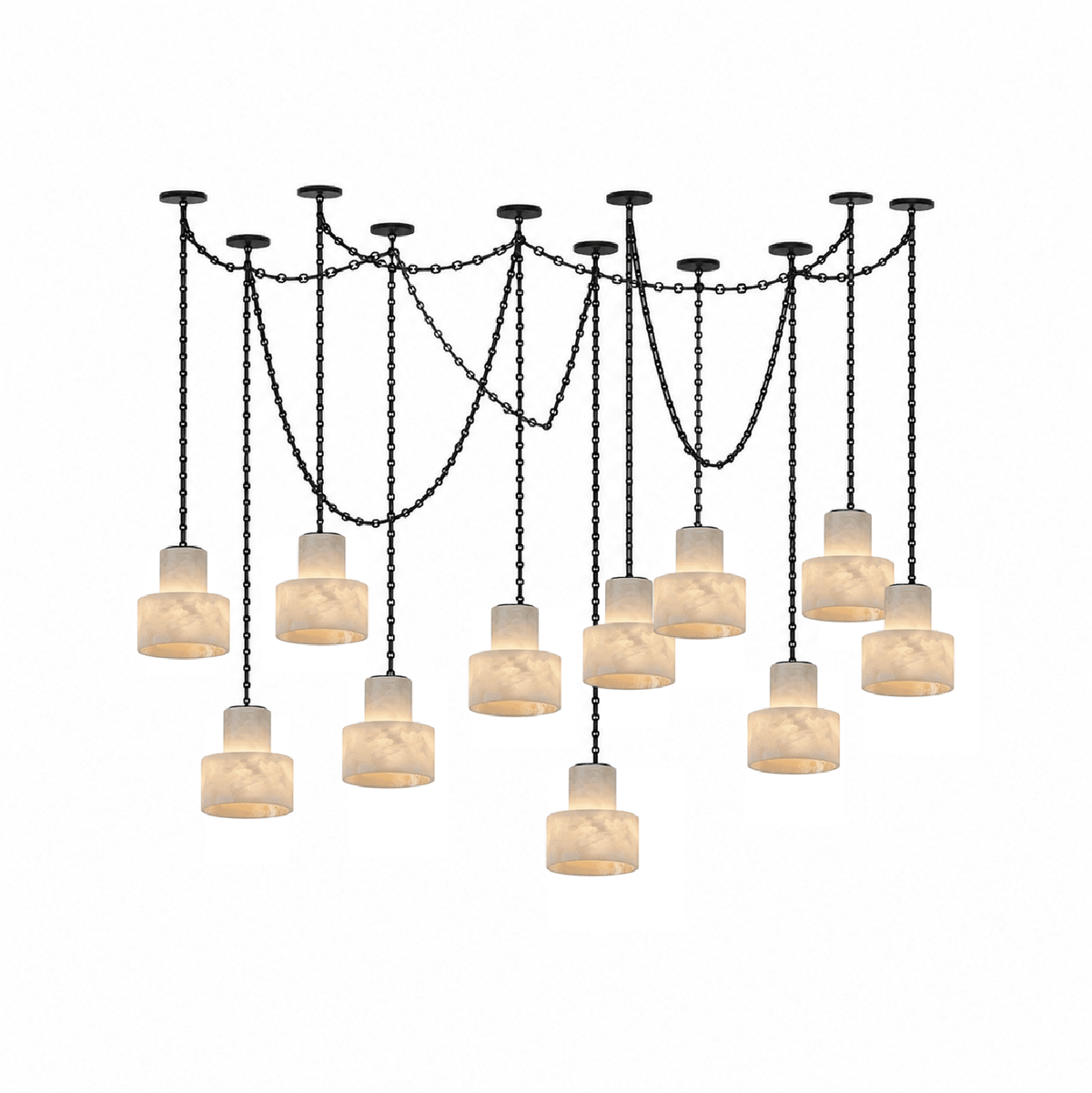 Leocadie Multi-Tier Ketting Drum hanglamp
