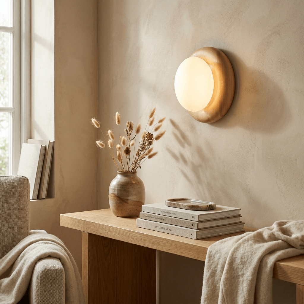 Rinaelia houten wandlamp