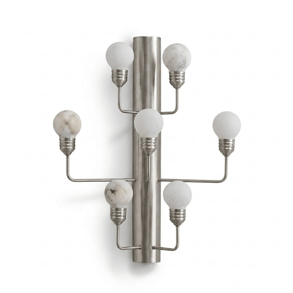 Albelina albast bollen wandlamp