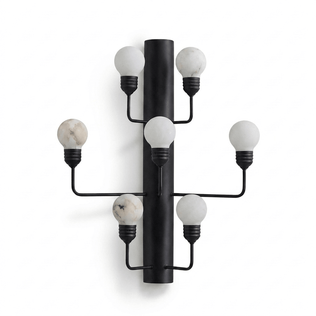 Albelina albast bollen wandlamp
