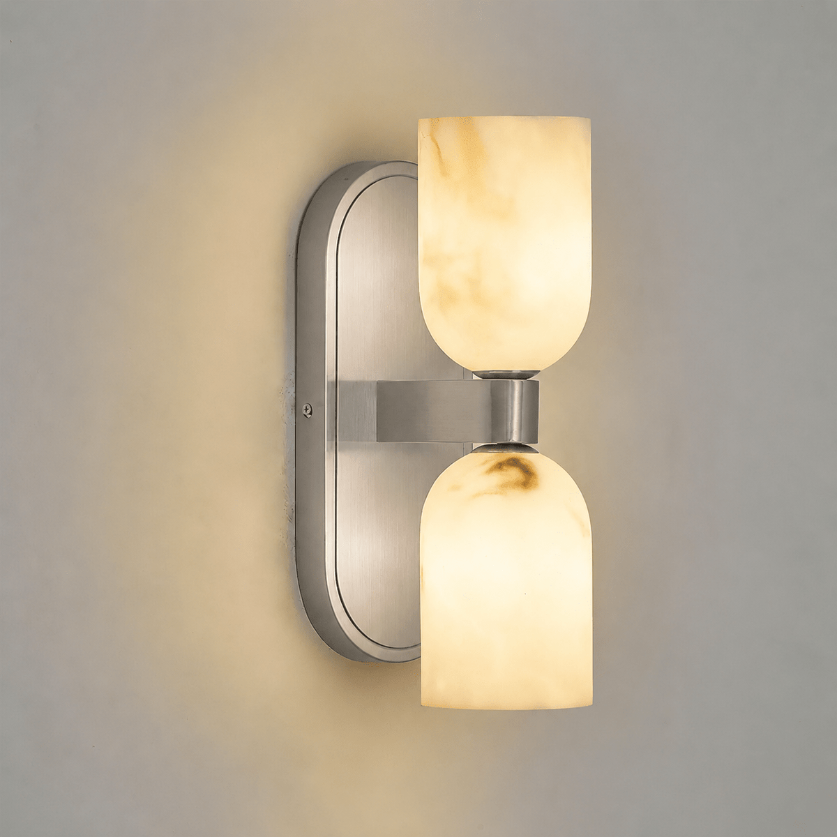 Albasten wandlamp met omhoog-omlaag licht
