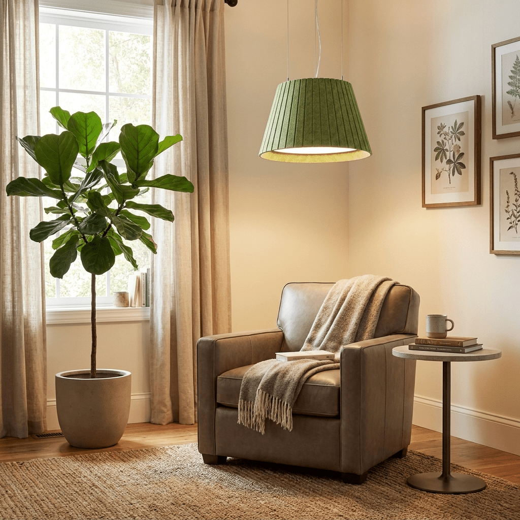 Akoestische Hanglamp