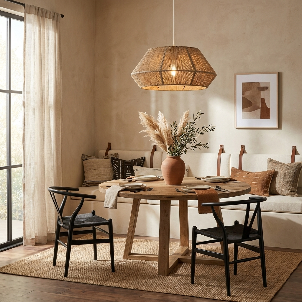 Navenwick hanglamp met gefacetteerde touwrand