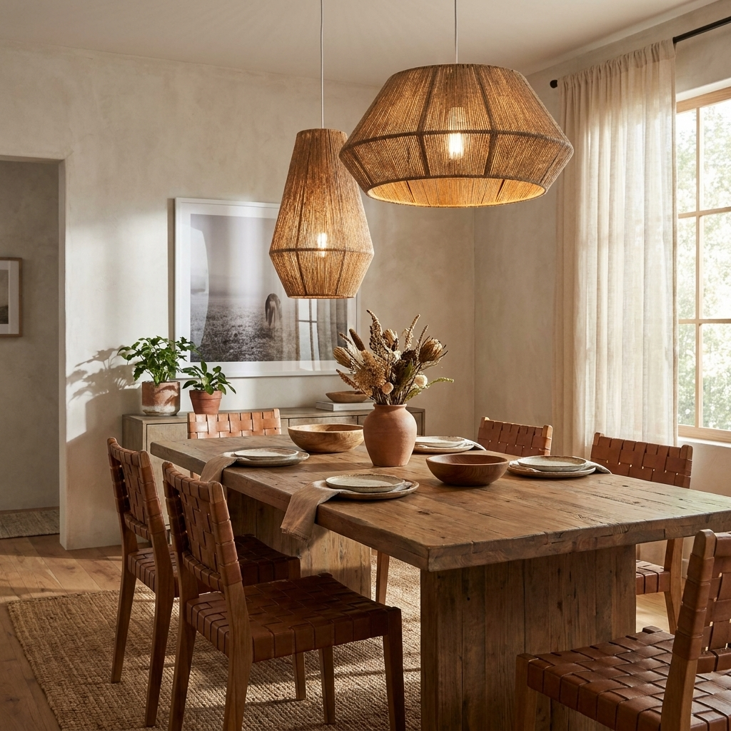 Navenwick hanglamp met gefacetteerde touwrand