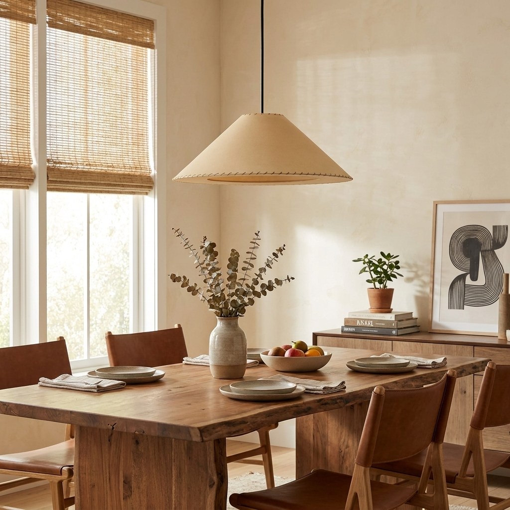 Ormondleigh stoffen kegelvormige hanglamp