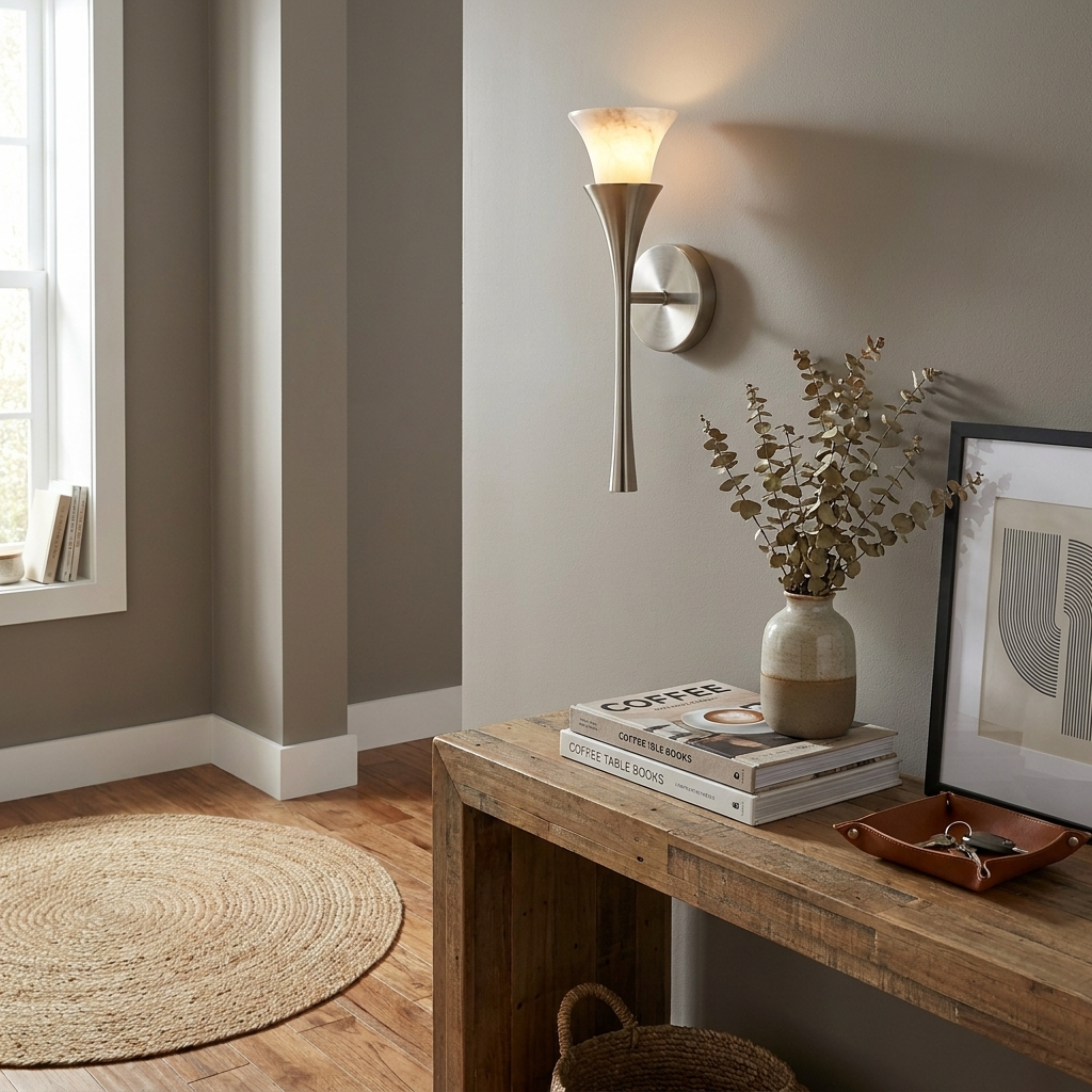 Kestleigh albast wandlamp