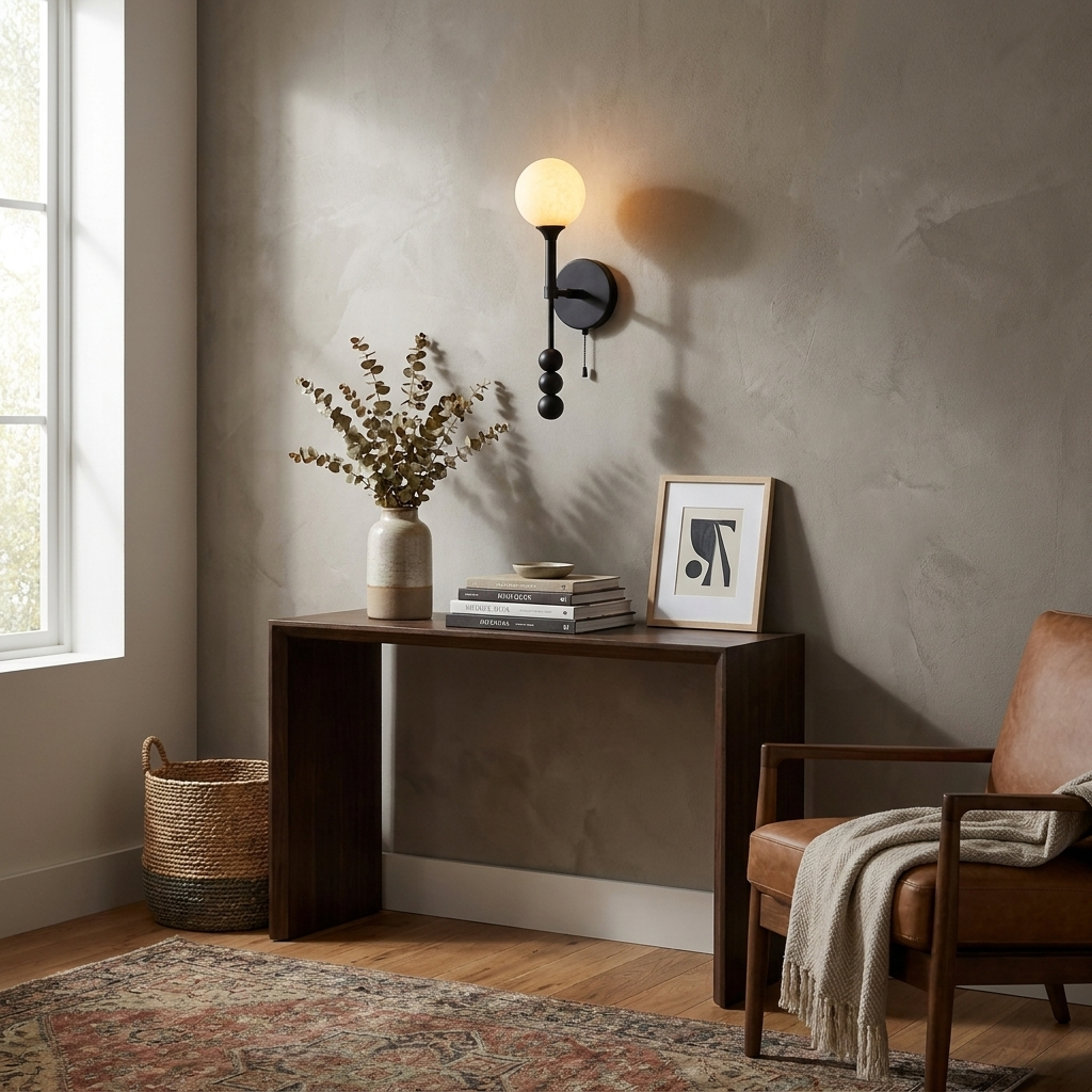 Brisstone Albasten wandlamp