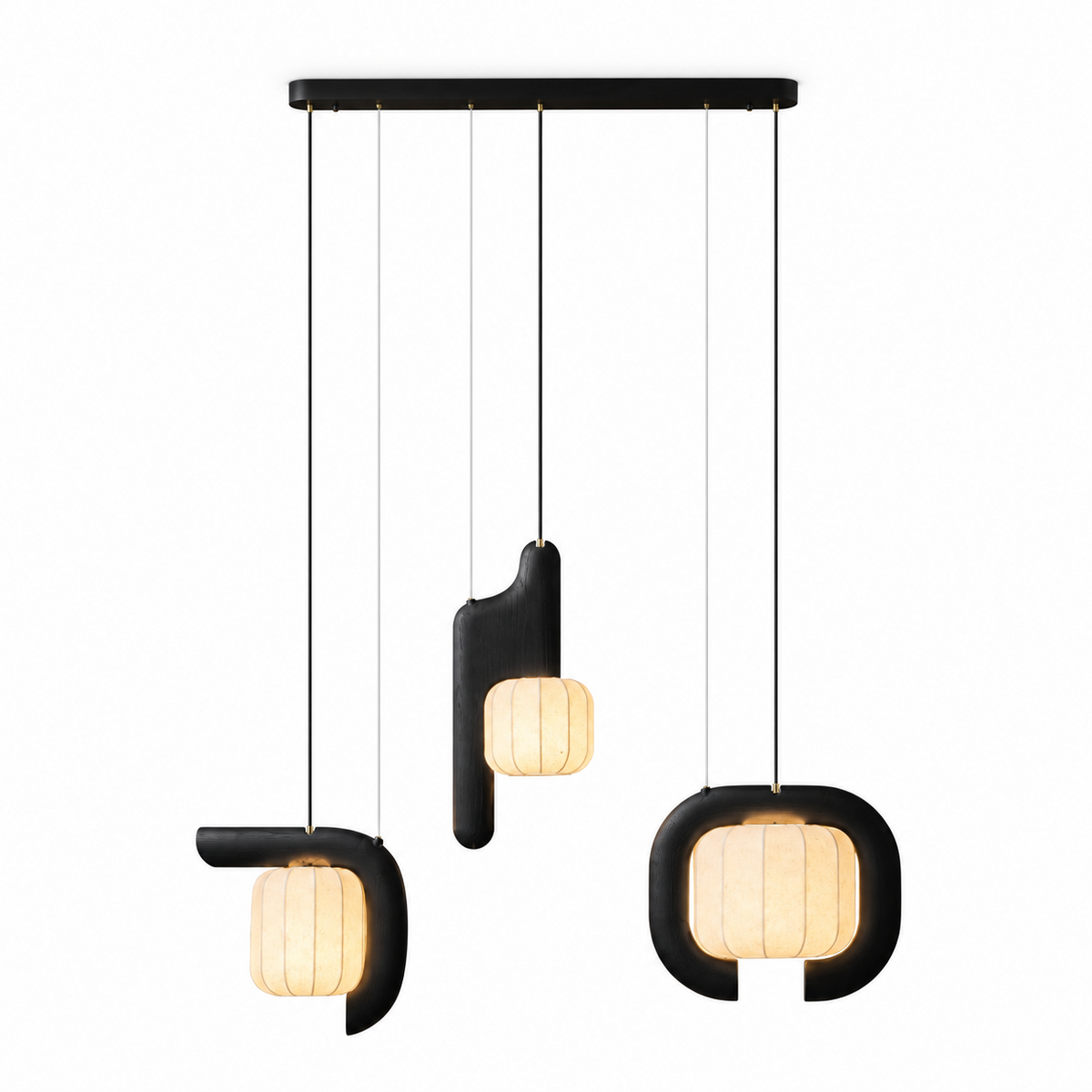 Ulverstone Hanglamp van gegolfd papier