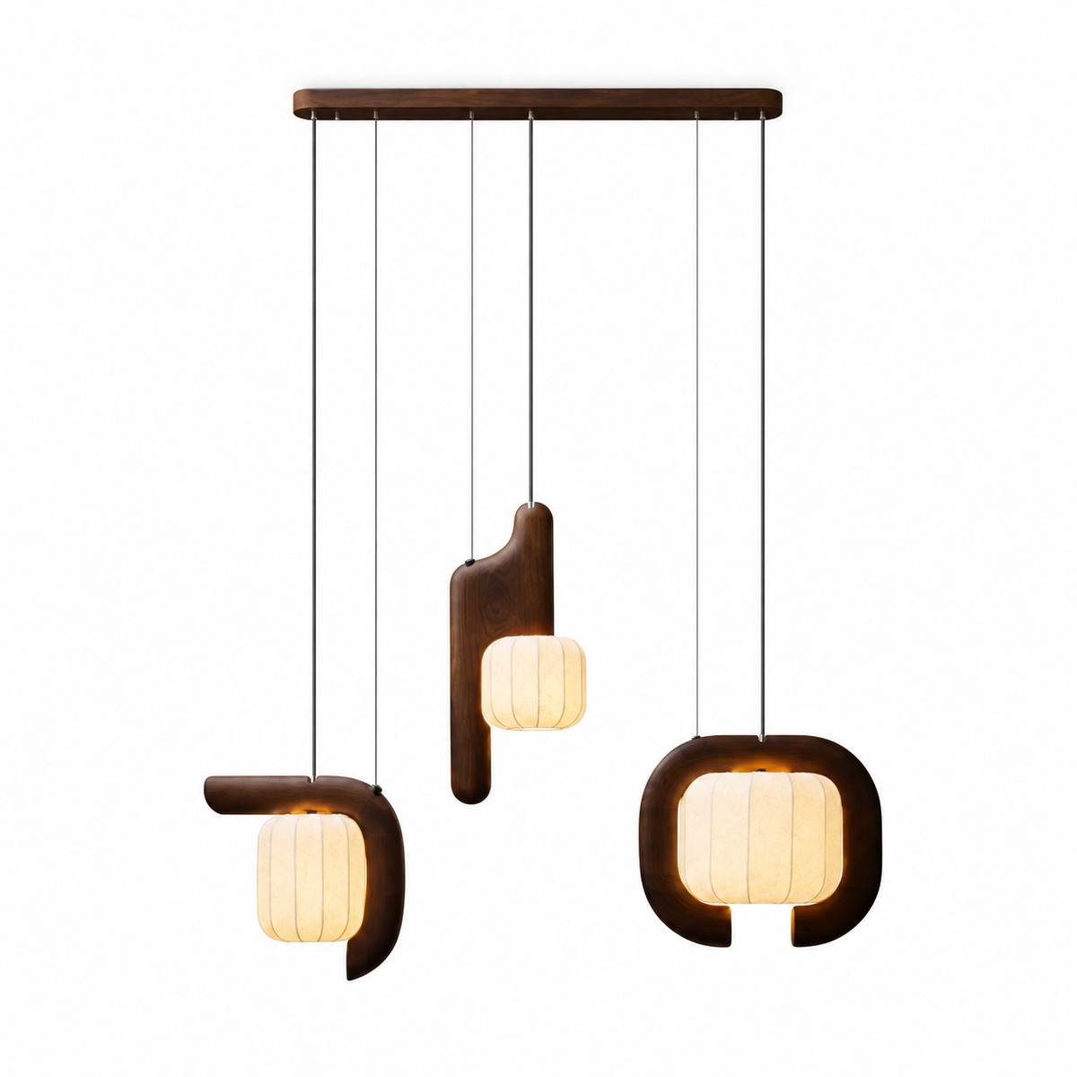 Ulverstone Hanglamp van gegolfd papier
