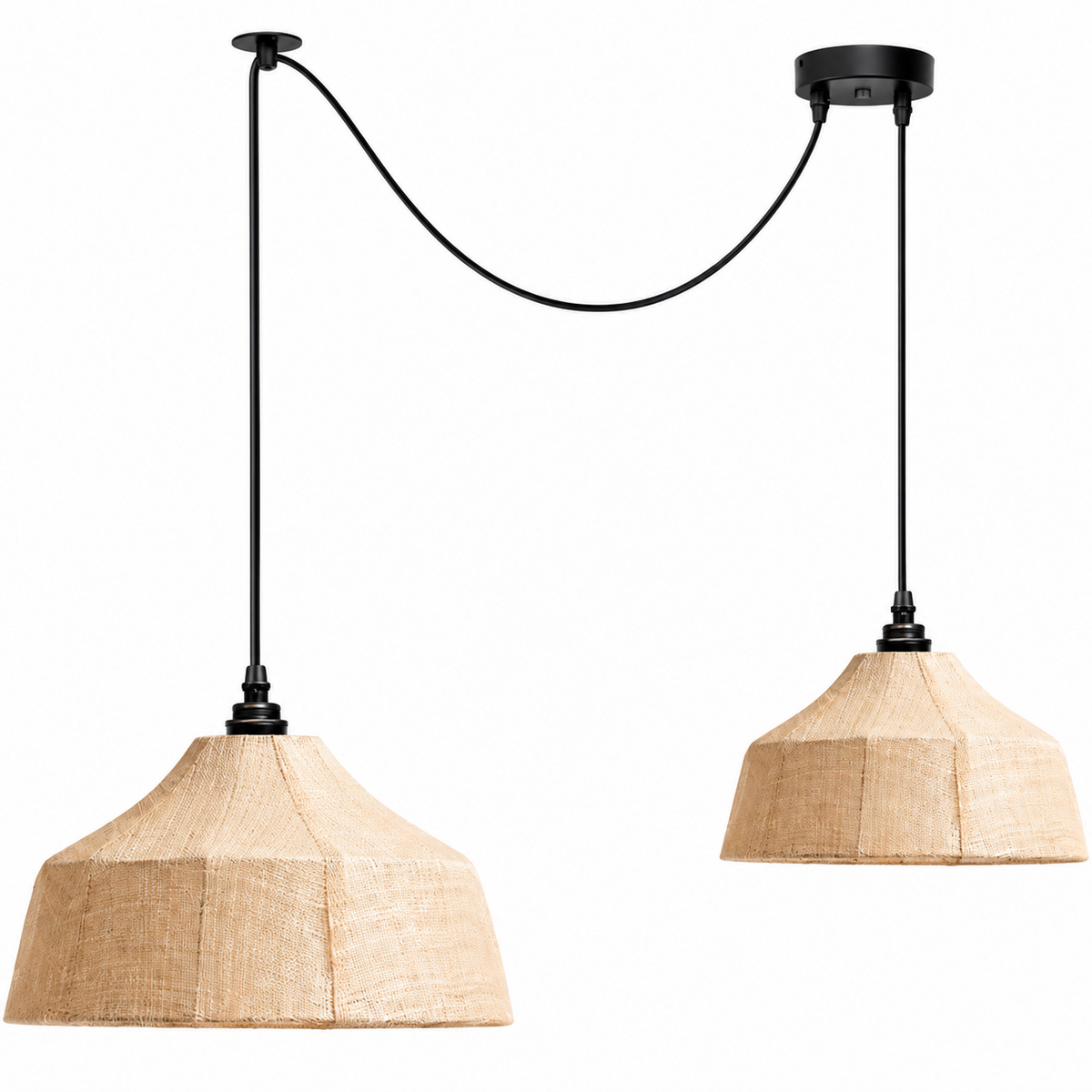 Kirkhurst Hanglamp van geweven vezels