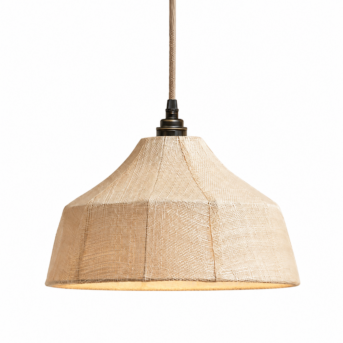 Kirkhurst Hanglamp van geweven vezels