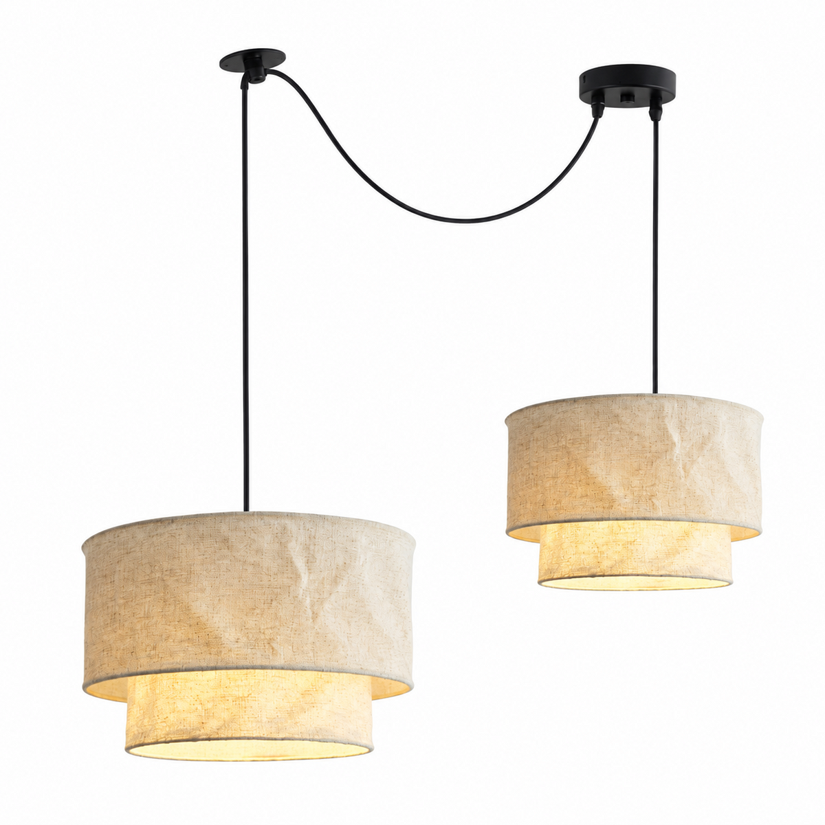 Merrinford Linnen Trommel Hanglamp