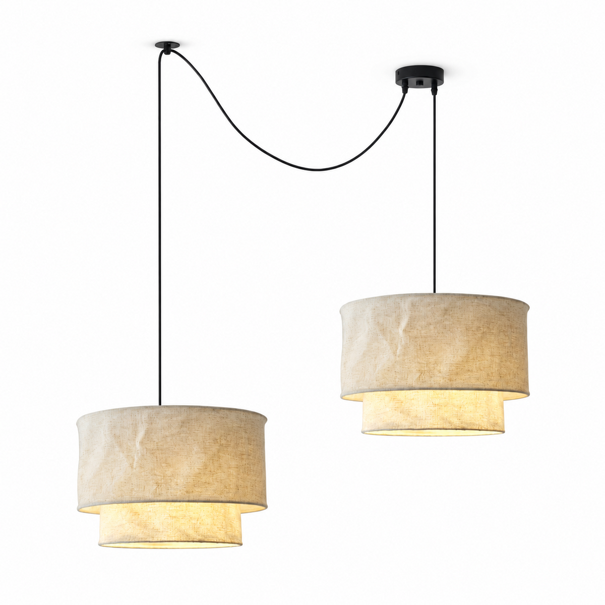Merrinford Linnen Trommel Hanglamp