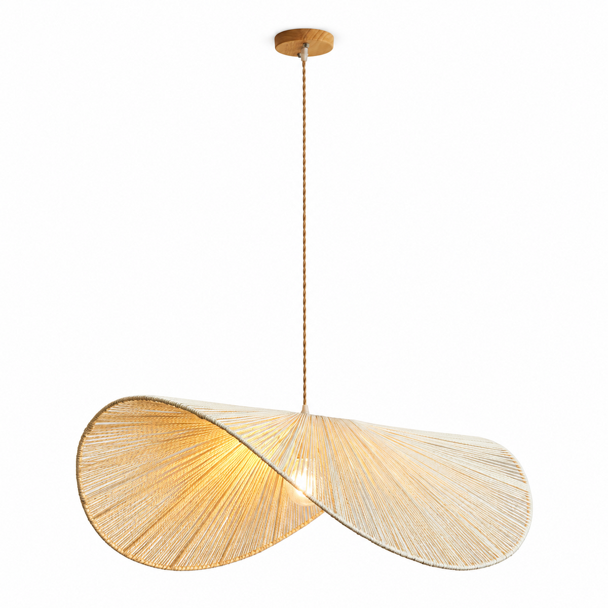 Norvencombe Hanglamp met papieren snoer
