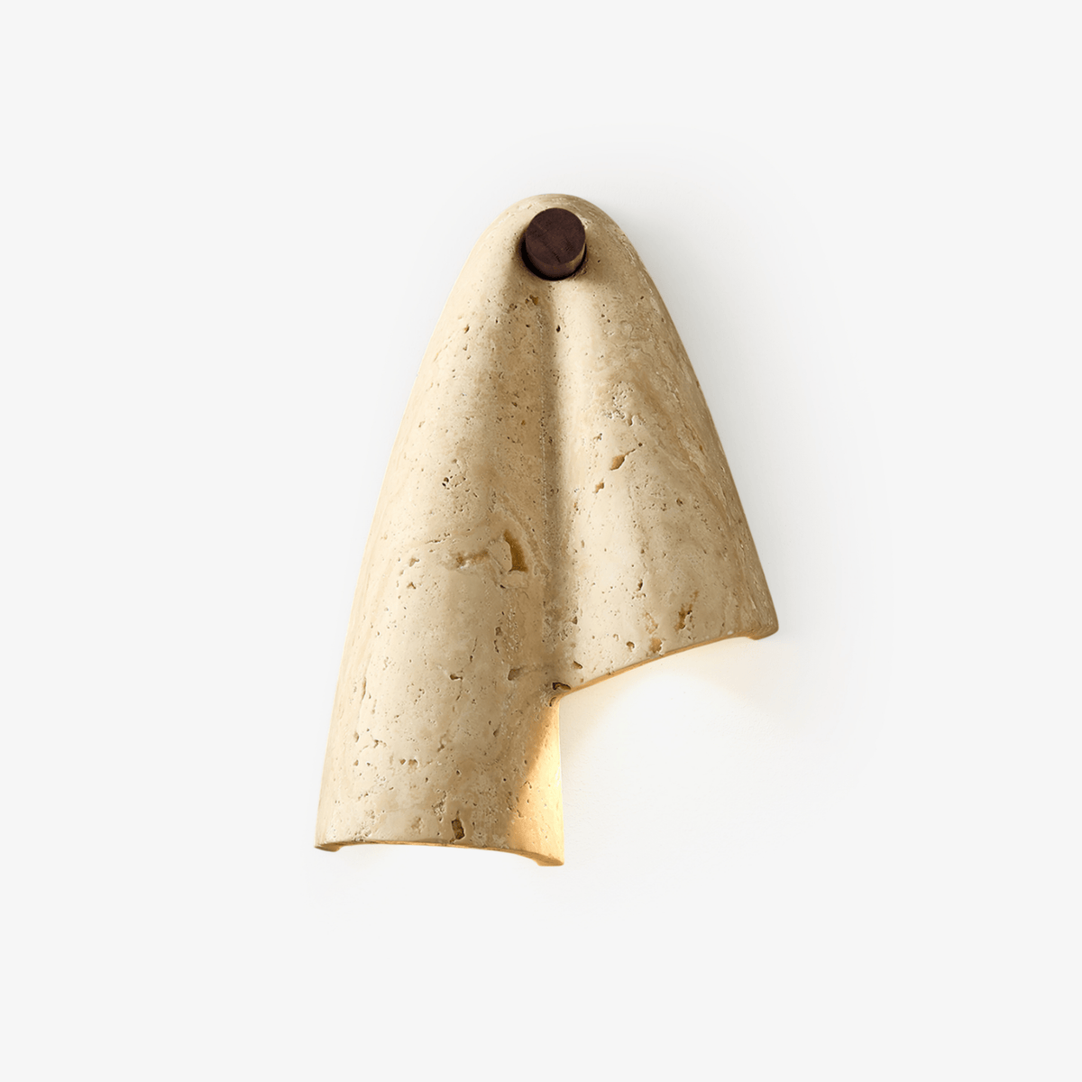 Valeliella wandlamp in travertin