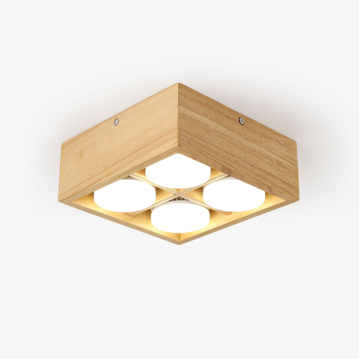 Eliza Minimalistisch Hout Plafondlamp