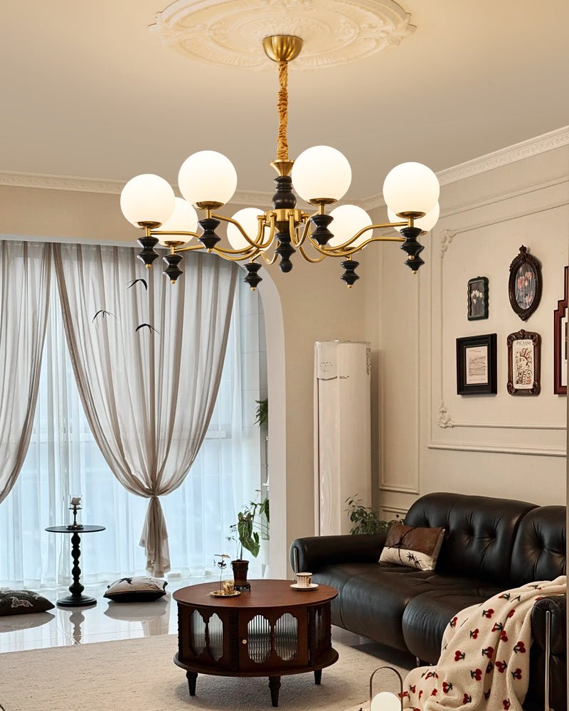 Ordore Traditionele Elegantie Vintage Houten Kroonluchter