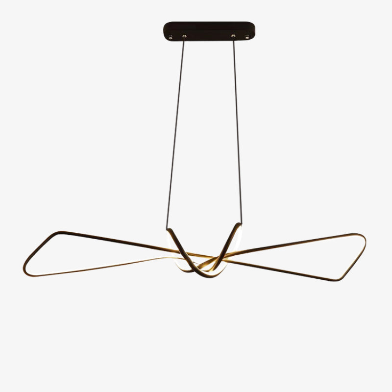 Orsini Design LED Hanglampen Zwart Goud Metaal Eetkamer Woonkamer