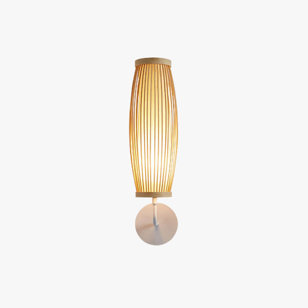 Muto Modern Design LED Wandlamp Bruin  Bamboe Metaal Slaapkamer