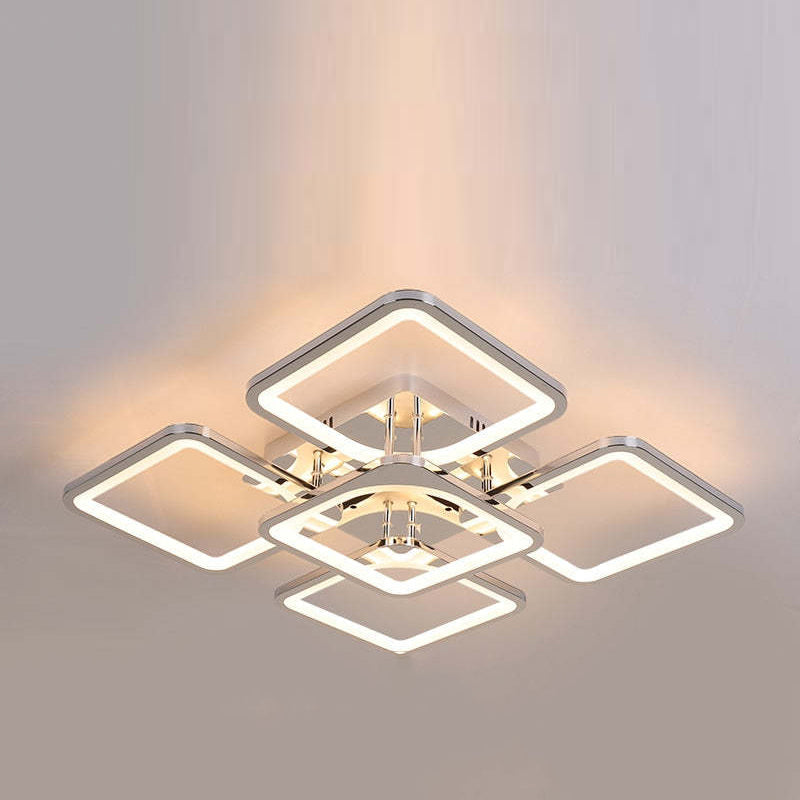 Lacey Moderne Vierkant LED Plafondlamp Metaal/Acryl Slaapkamer/Woonkamer/Kinderkamer