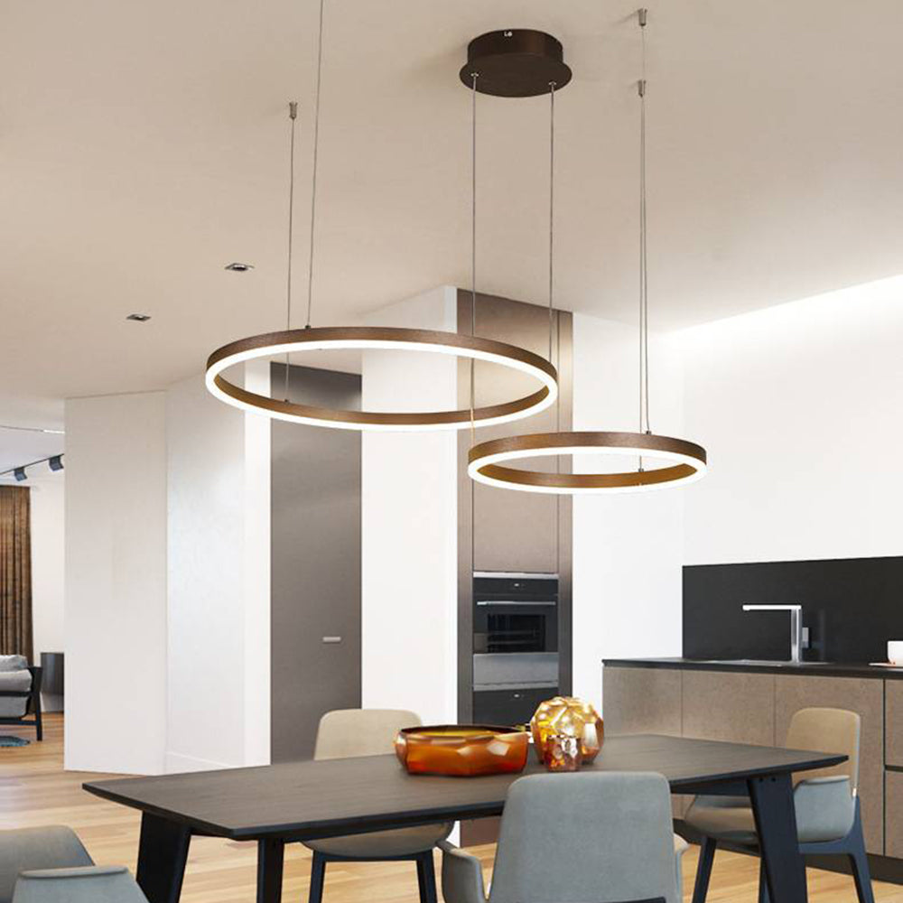 Alonza Moderne Grote  Hanglampen Wit Metaal Slaapkamer  Woonkamer Tir-Cirkel