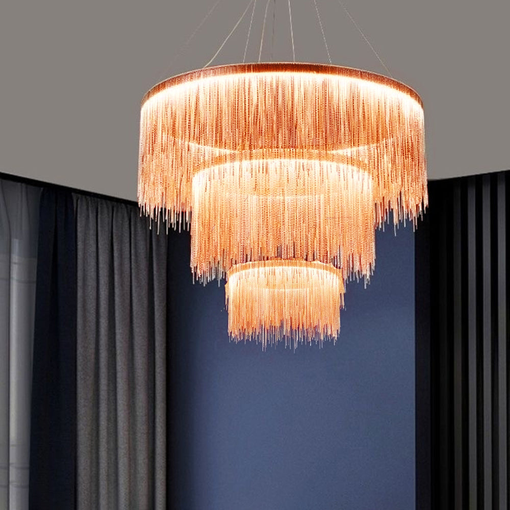 Marilyn Design Grote LED Hanglamp Zwart Wit Gouden Metaal  Woonkamer