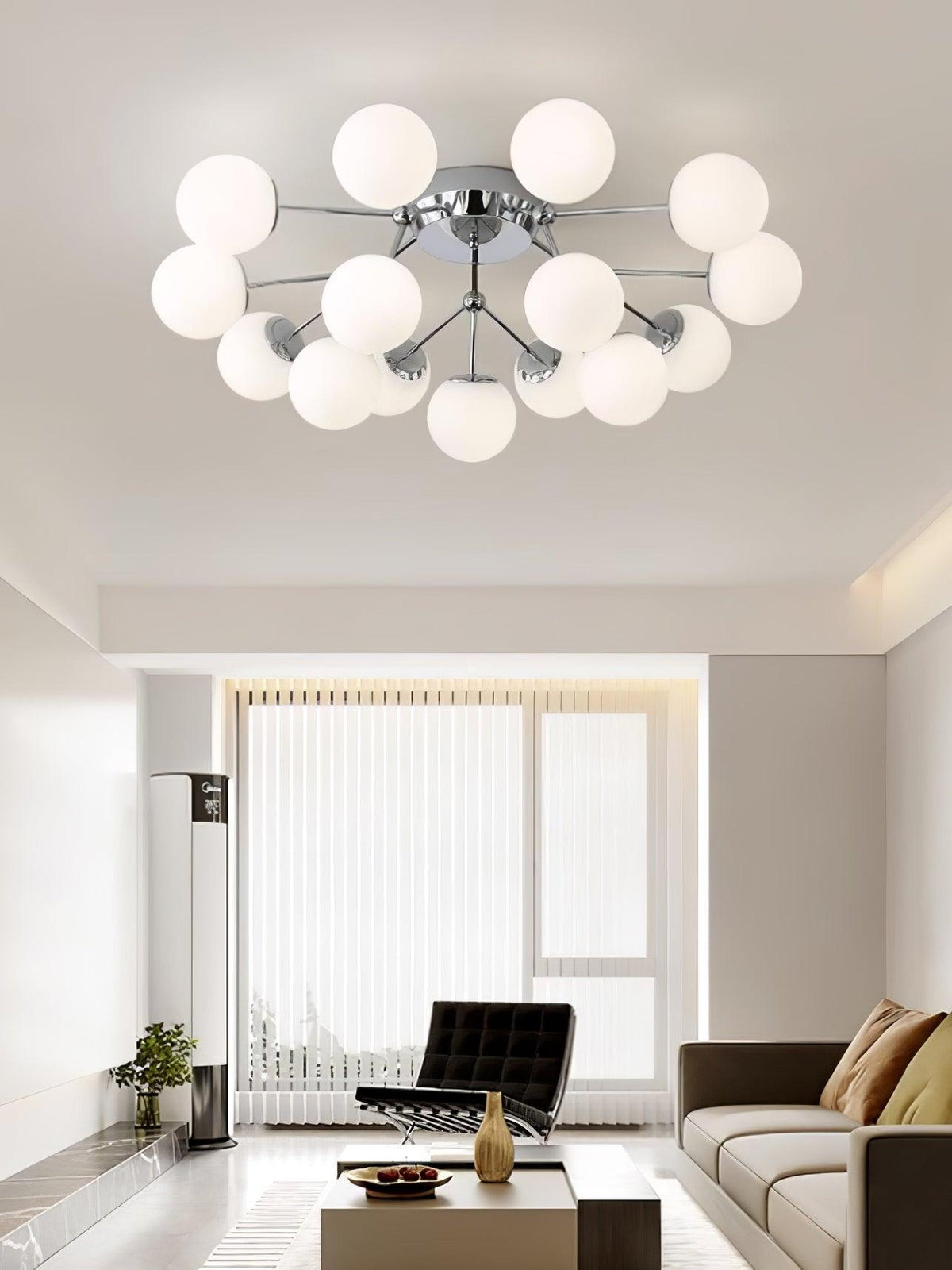 Veloel luxe glazen plafondlamp