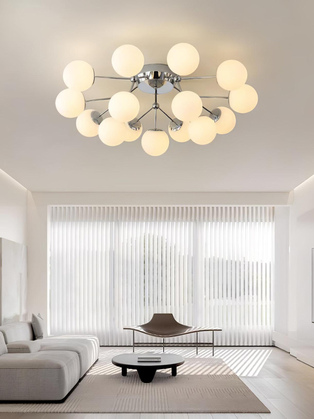 Veloel luxe glazen plafondlamp