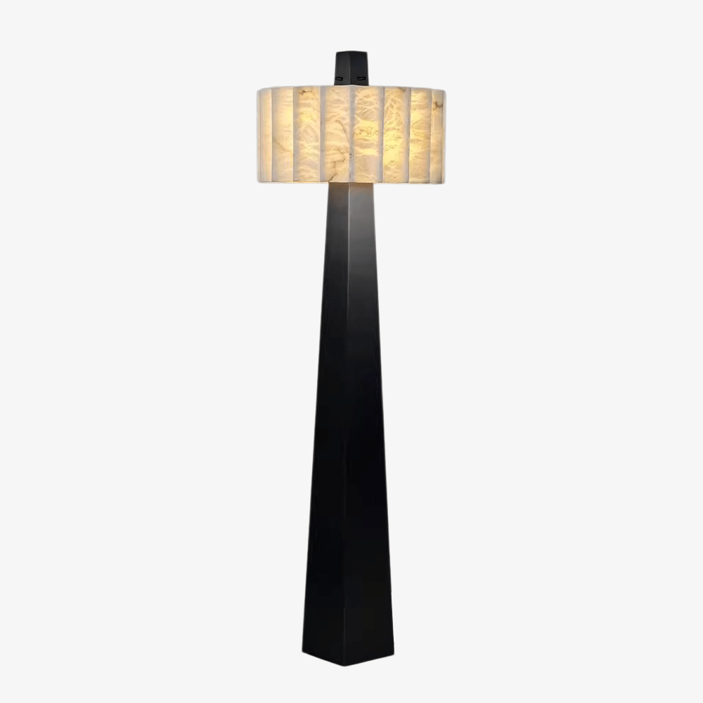 Wolve vloerlamp van albast