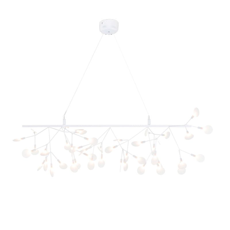Brenwen kroonluchter LED-takken lange lineaire artistieke