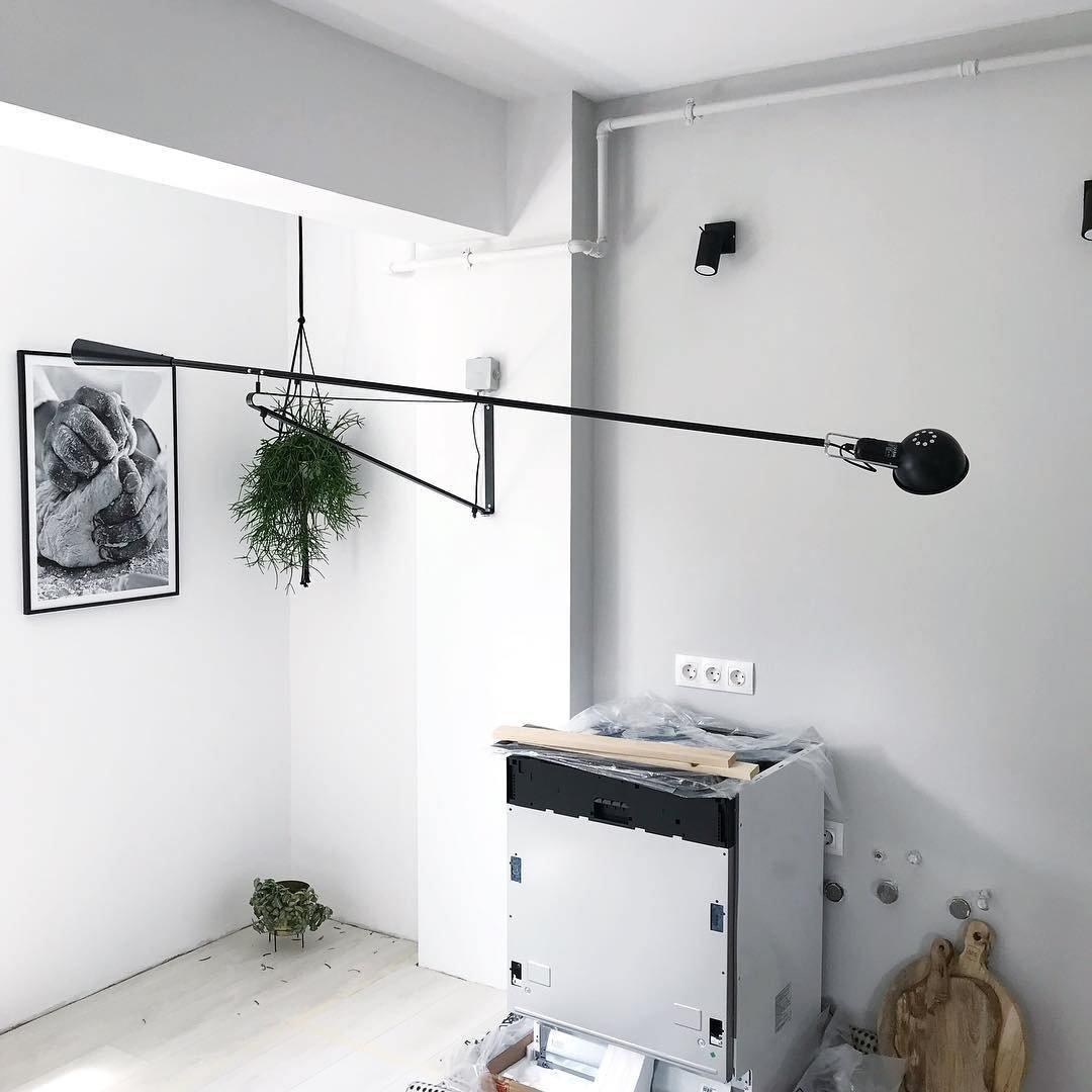 Cid moderne minimalistische wandlamp met lange arm