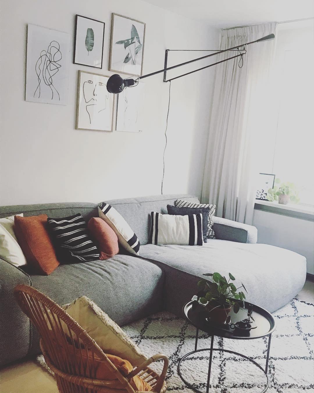 Cid moderne minimalistische wandlamp met lange arm