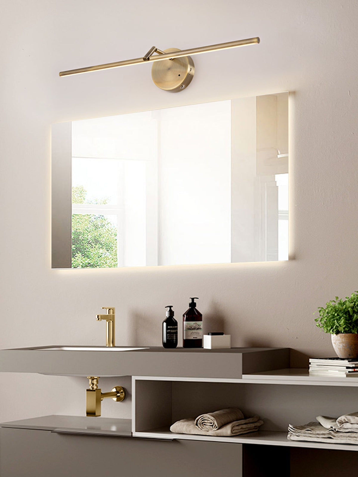 Suly Slim Goud Oplaadbare wandlamp