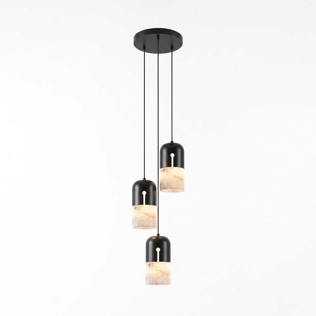 Silas Albast Tweekleurig Capsulevorm Hanglamp