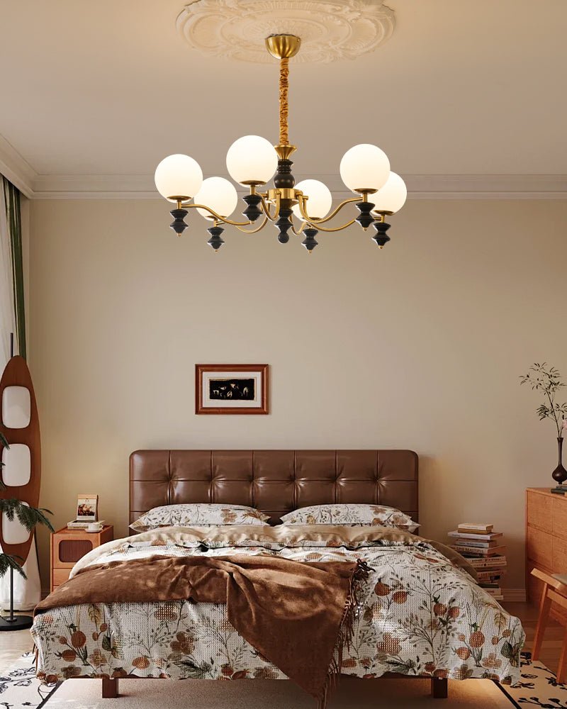 Ordore Traditionele Elegantie Vintage Houten Kroonluchter