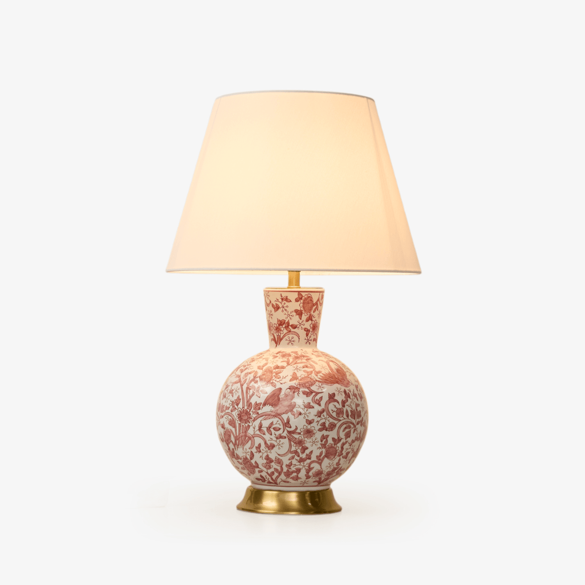 Coral Bird Floral keramische tafellamp