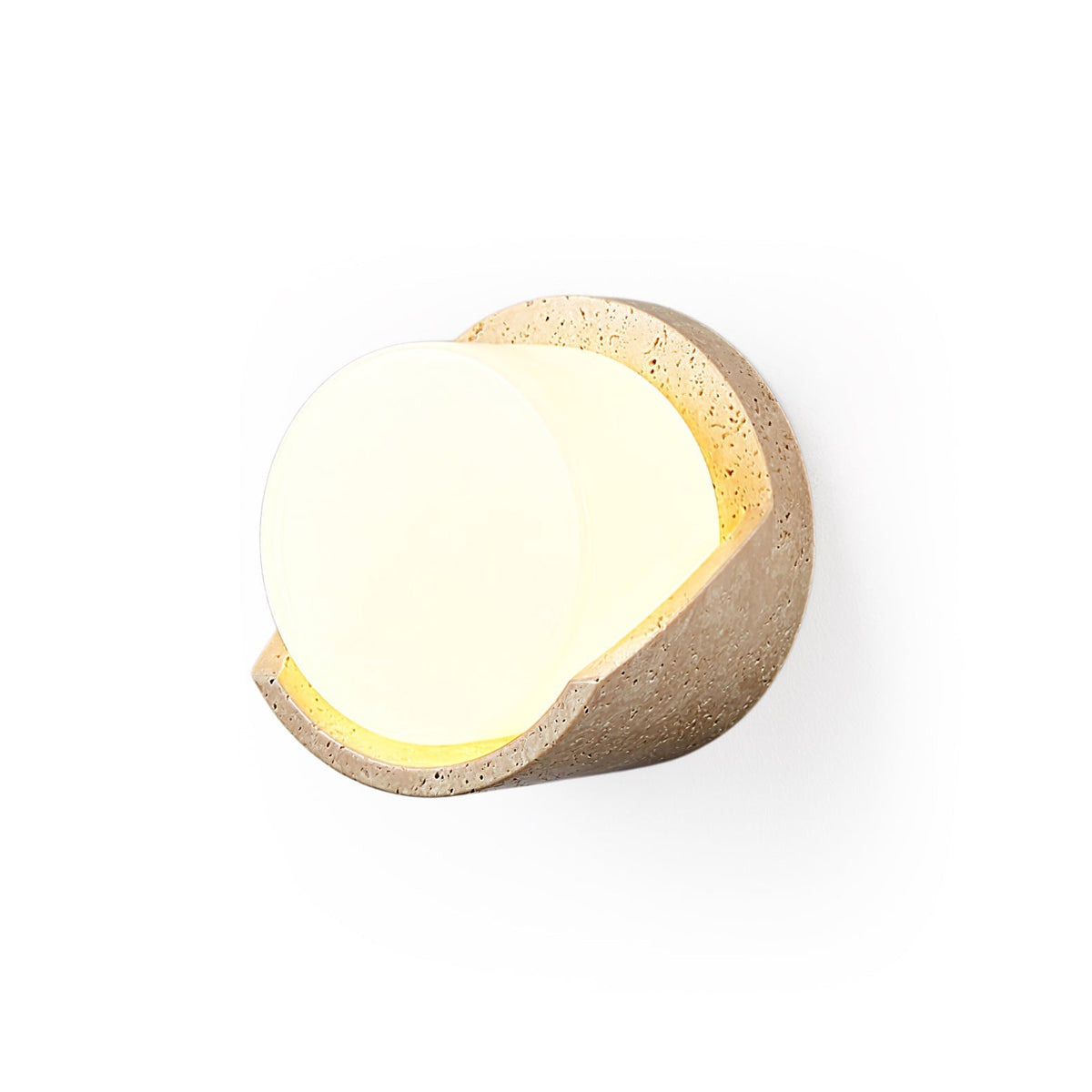 Quendis Geel travertin wandlamp