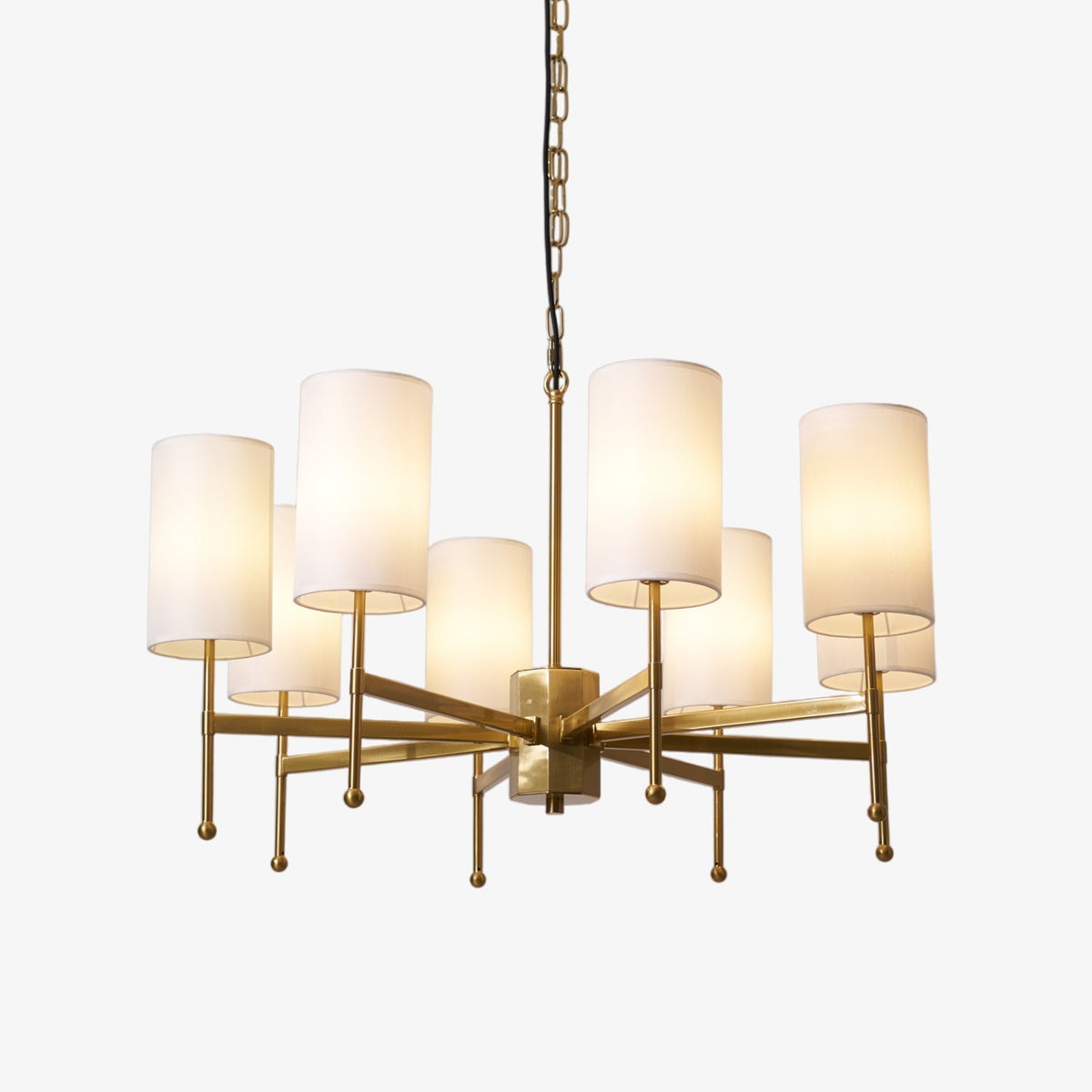 Ulcarisra Traditionele Vintage Kroonluchter van messing met Stoffen